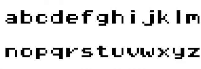 Pixel Operator Mono HB 8 फ़ॉन्ट लोअरकेस