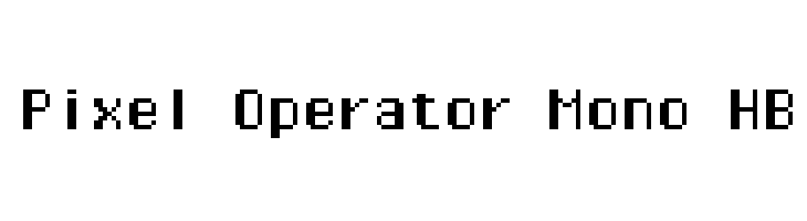 Pixel Operator Mono HB Font
