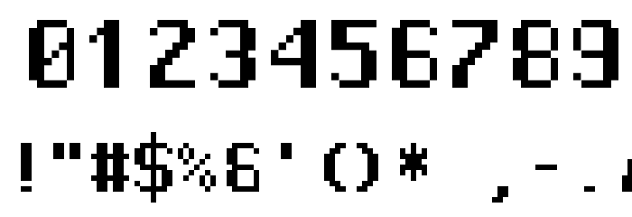 Pixel Operator Mono HB Font OTHER CHARS