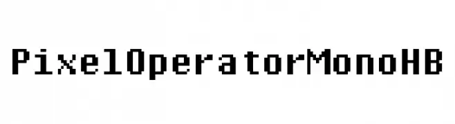 Pixel Operator Mono HB  Fuentes Gratis Descargar