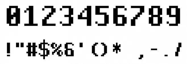 Pixel Operator Mono HB Font OTHER CHARS