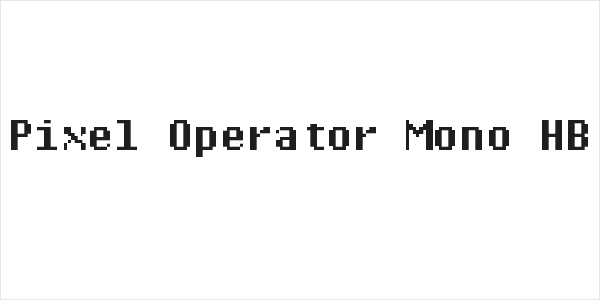 Pixel Operator Mono HB Logo