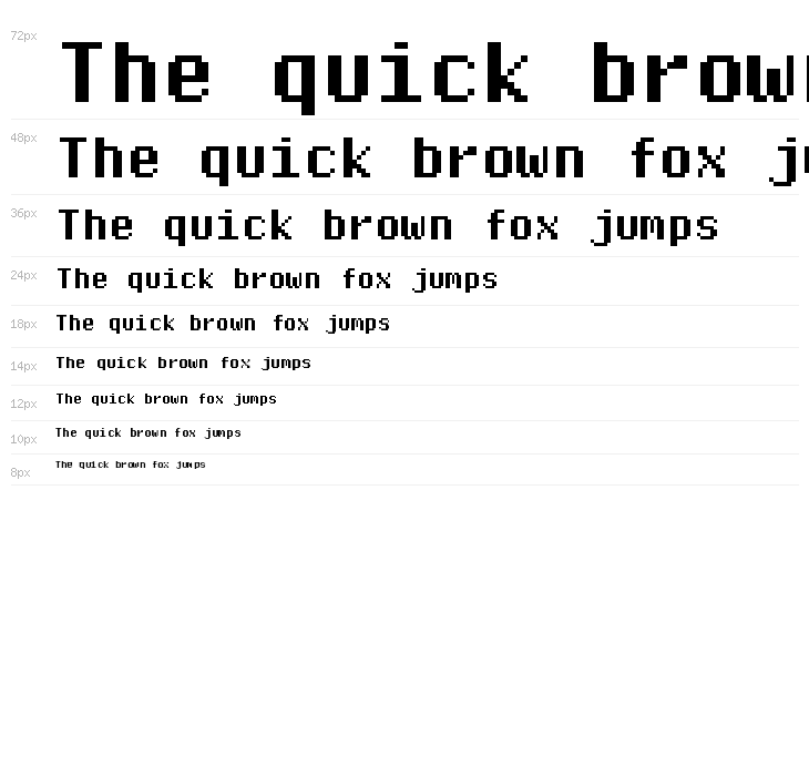 Pixel Operator Mono HB Waterfall