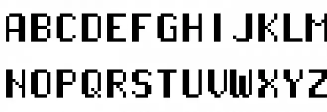 Pixel Operator Mono HB Font UPPERCASE