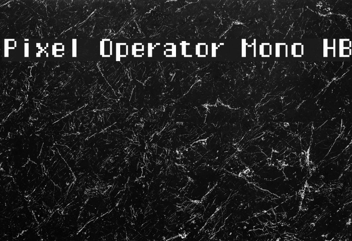 Pixel Operator Mono HB Font examples