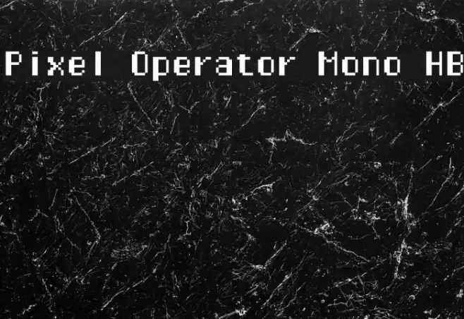 Pixel Operator Mono HB Font examples