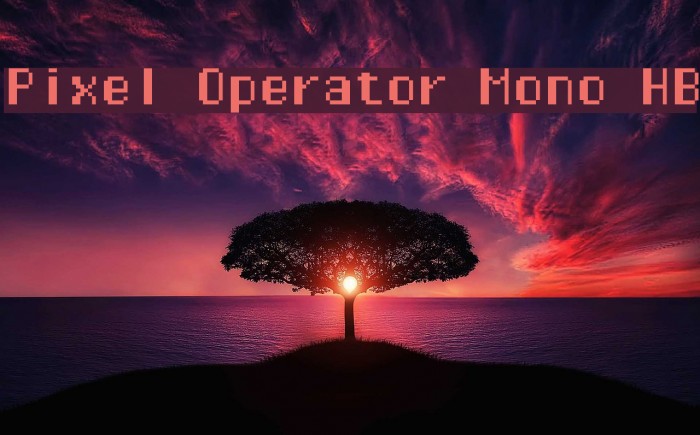 Pixel Operator Mono HB Font examples
