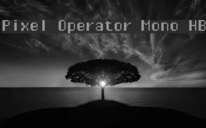 Pixel Operator Mono HB Font examples