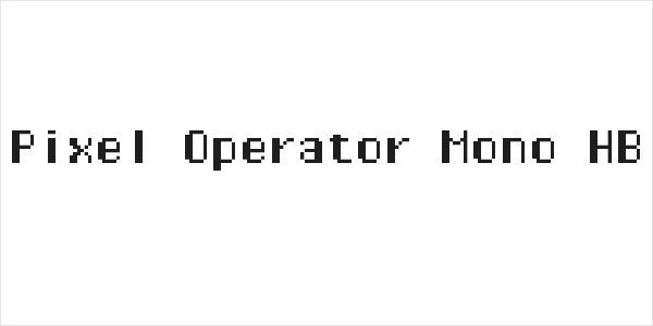 Pixel Operator Mono HB Logo