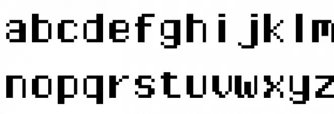 Pixel Operator Mono HB Font LOWERCASE