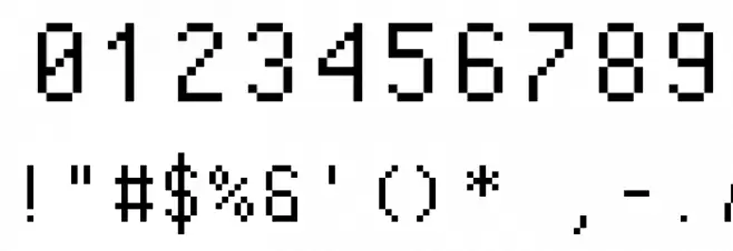 Pixel Operator Mono Font OTHER CHARS