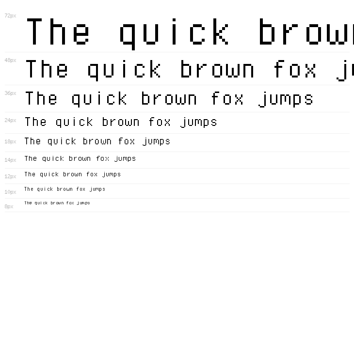 Pixel Operator Mono Waterfall