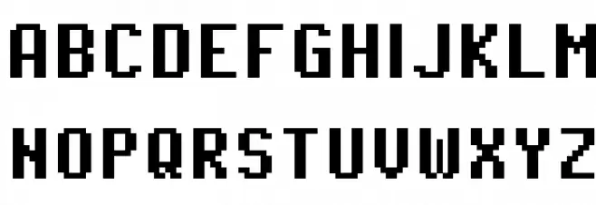 Pixel Operator SC Bold Schriftart Groß