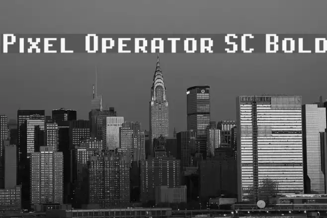 Pixel Operator SC Bold Polices examples
