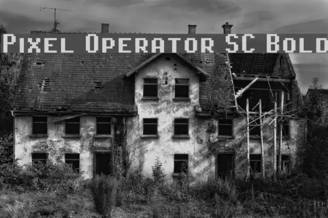 Pixel Operator SC Bold Polices examples