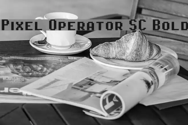 Pixel Operator SC Bold Polices examples