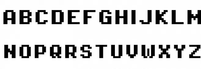 Pixel Operator SC Bold Polices MINUSCULES