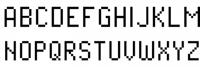Pixel Operator SC Caratteri MAIUSCOLE