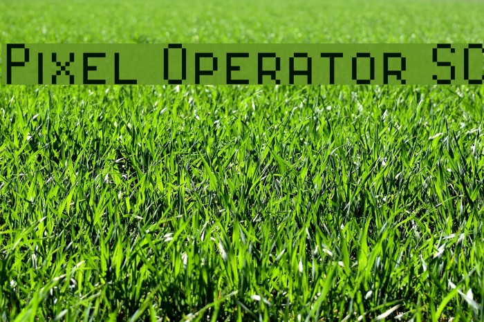 Pixel Operator SC Font examples