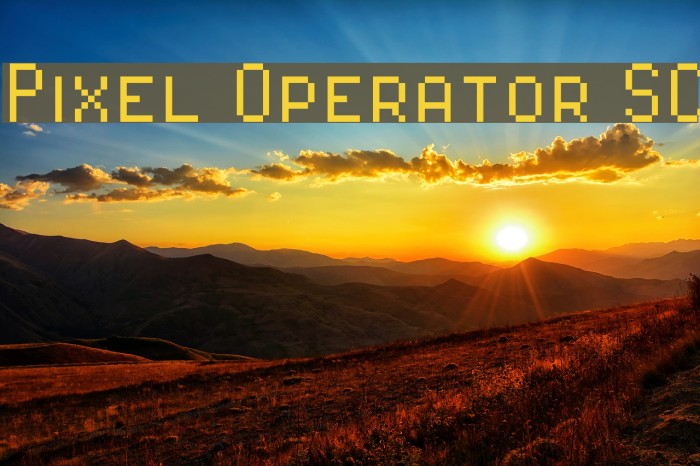 Pixel Operator SC Font examples
