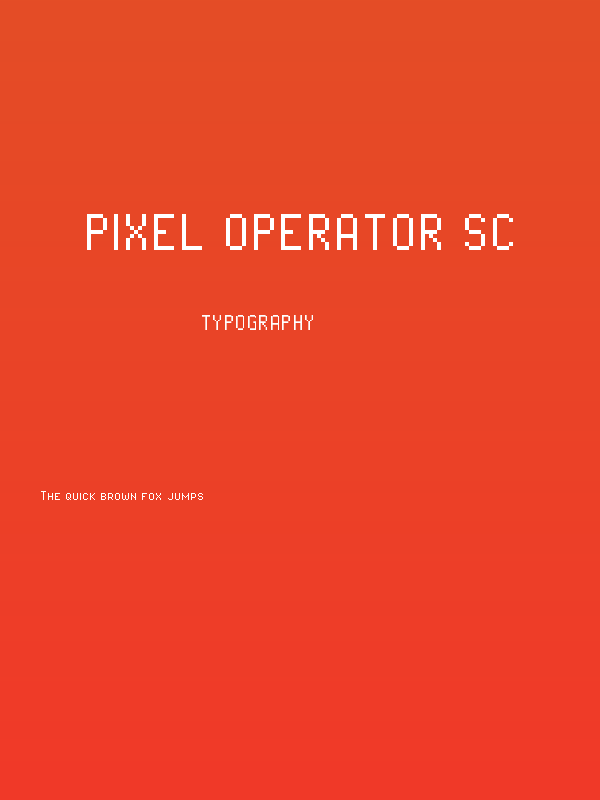 Pixel Operator SC Poster