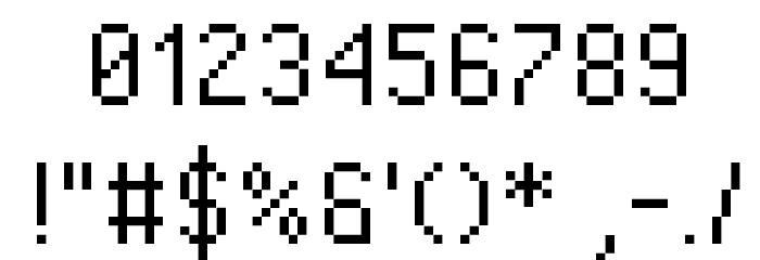 Pixel Operator Font OTHER CHARS