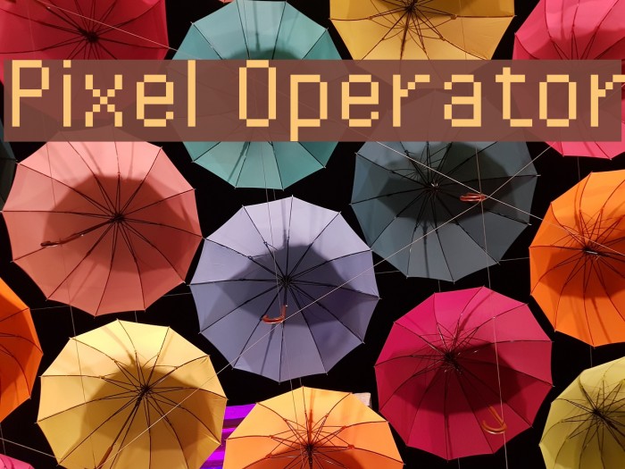 Pixel Operator Font examples