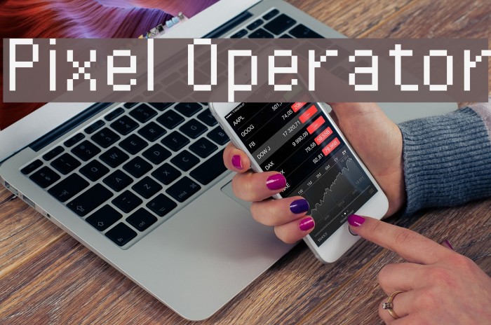 Pixel Operator Font examples