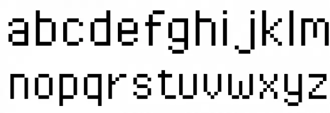 Pixel Operator 字体 小写