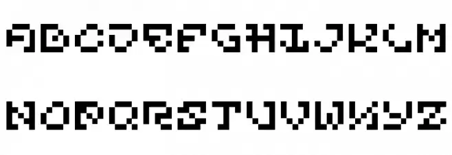 Pixel Or GTFO Regular फ़ॉन्ट अपरकेस