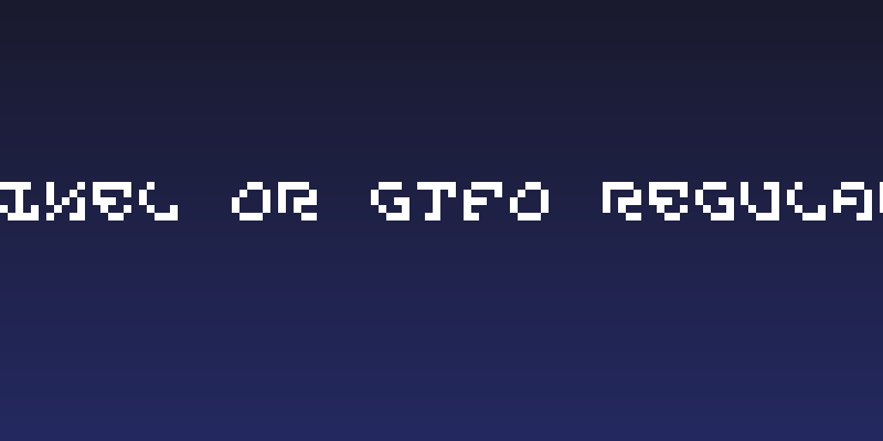 Pixel Or GTFO Regular Social Header
