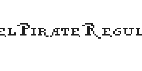 Pixel Pirate Regular Logo