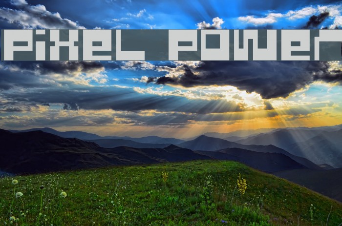 Pixel Power Font examples