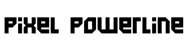 Pixel Powerline Fonte