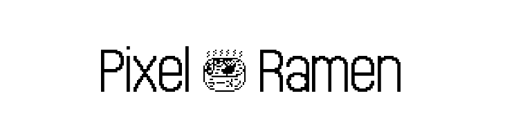Pixel - Ramen  font caratteri gratis