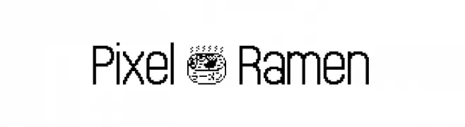 Pixel - Ramen  Frei Schriftart Herunterladen