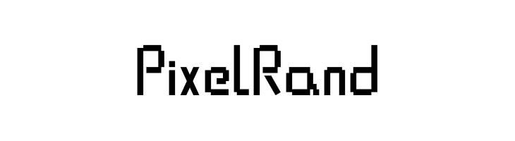 Pixel Rand  les polices de caractères gratuit tlcharger