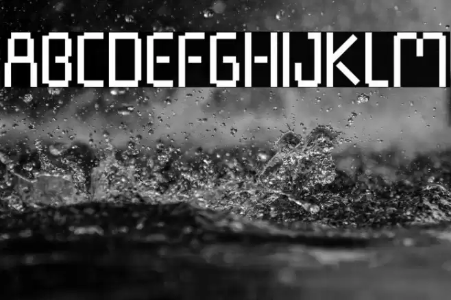 Pixel Rand Font examples