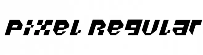 Pixel Regular  नि: शुल्क फ़ॉन्ट्स डाउनलोड