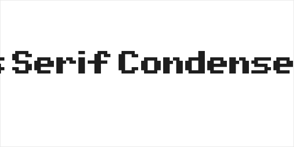 Pixel Sans Serif Condensed Regular Logo