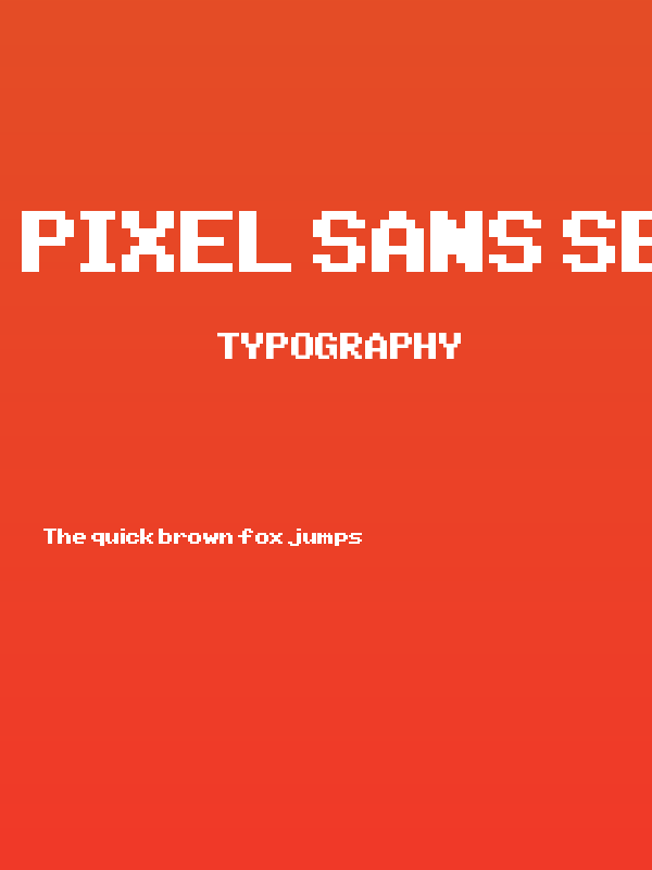 Pixel Sans Serif Condensed Regular Poster