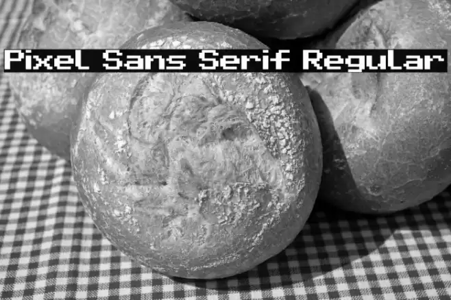 Pixel Sans Serif Regular Font examples