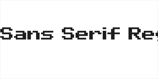 Pixel Sans Serif Regular Logo