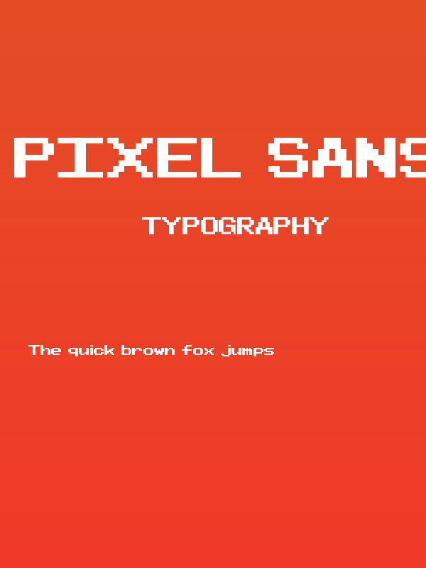 Pixel Sans Serif Regular Poster