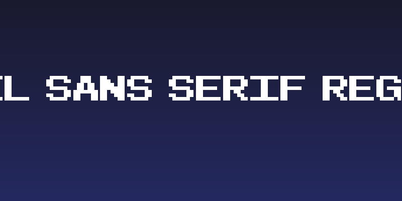 Pixel Sans Serif Regular Social Header