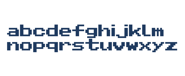 Pixel Sans Serif Regular Lowercase
