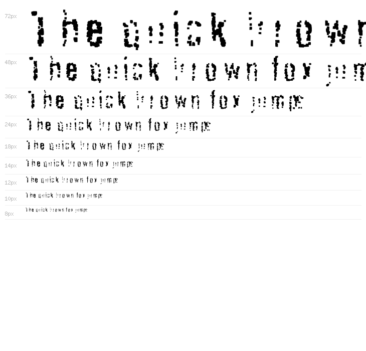 Pixel Shift Waterfall