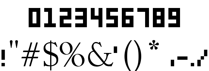 Pixel Siggy Font OTHER CHARS