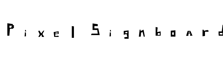 Pixel Signboard  免费字体下载