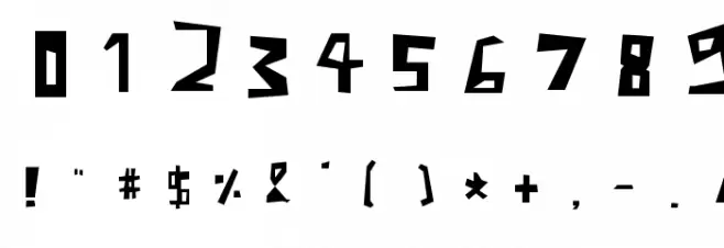 Pixel Signboard Font OTHER CHARS